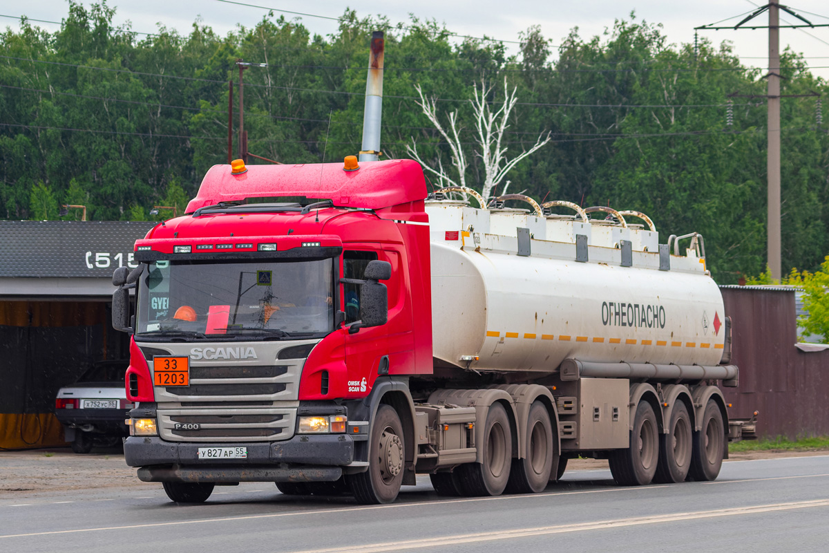 Омская область, № У 827 АР 55 — Scania ('2011) P400