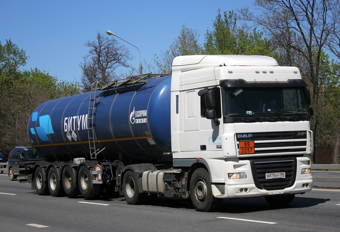 Санкт-Петербург, № В 875 КР 198 — DAF XF105 FT