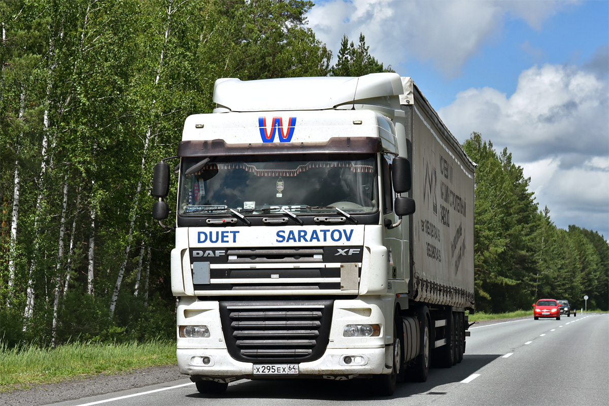 Саратовская область, № Х 295 ЕХ 64 — DAF XF105 FT