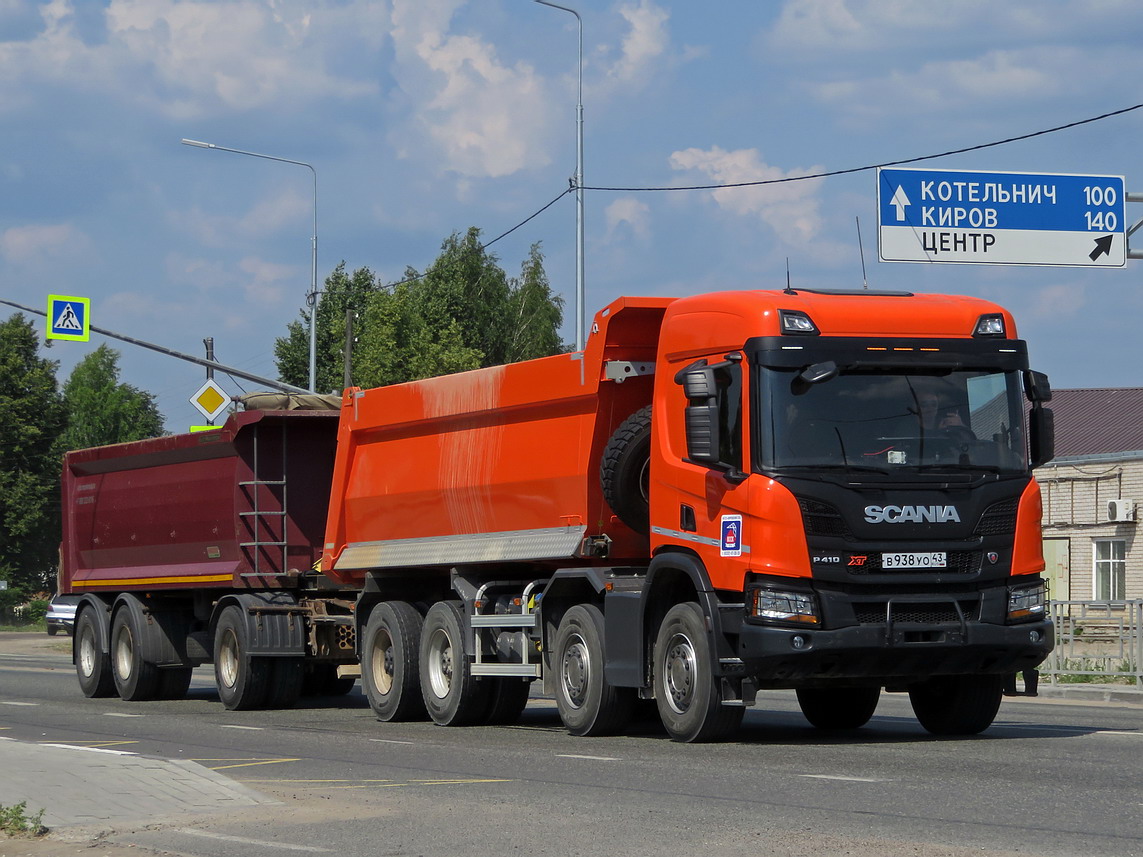 Кировская область, № В 938 УО 43 — Scania ('2016) P410