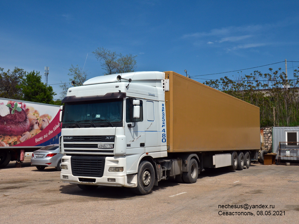 Севастополь, № А 848 ЕТ 92 — DAF XF95 FT