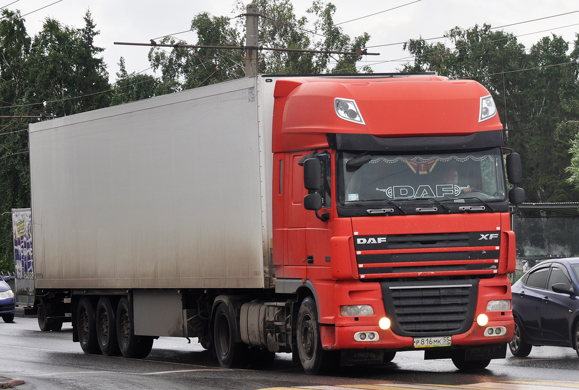 Омская область, № Р 816 МК 55 — DAF XF105 FT