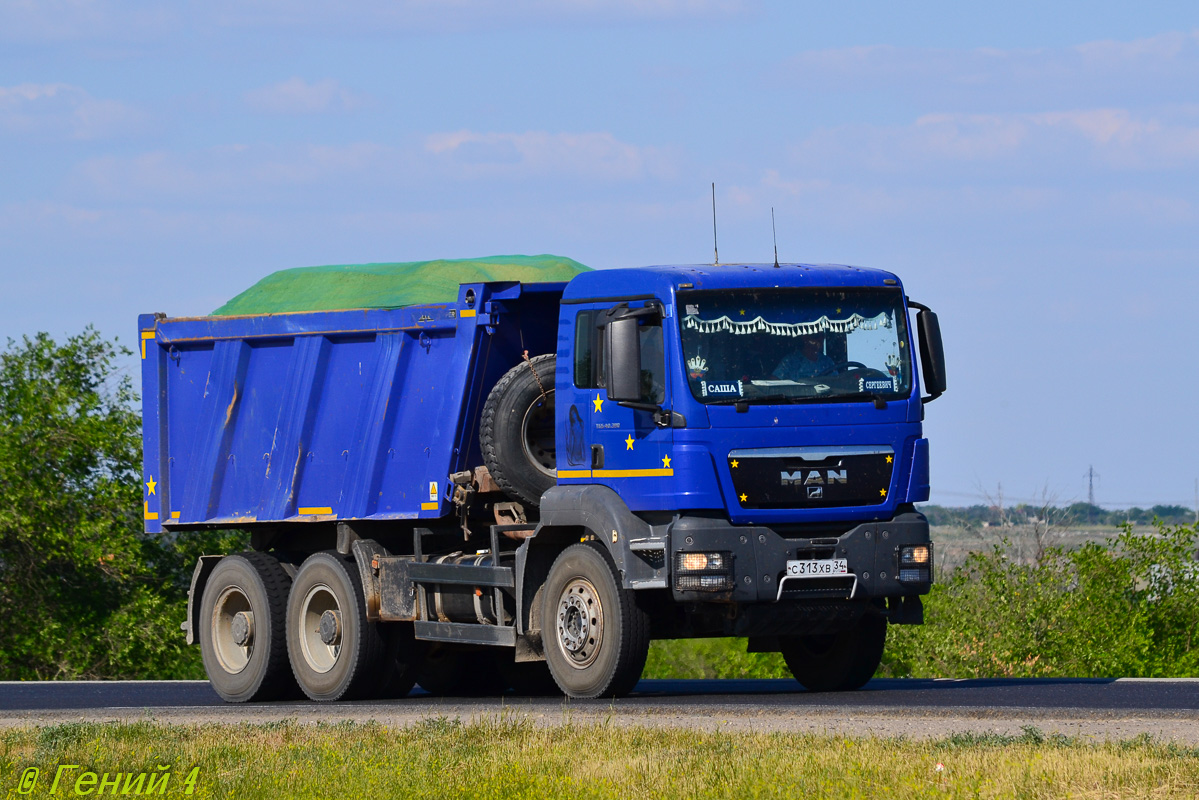 Волгоградская область, № С 313 ХВ 34 — MAN TGS ('2007) 40.390