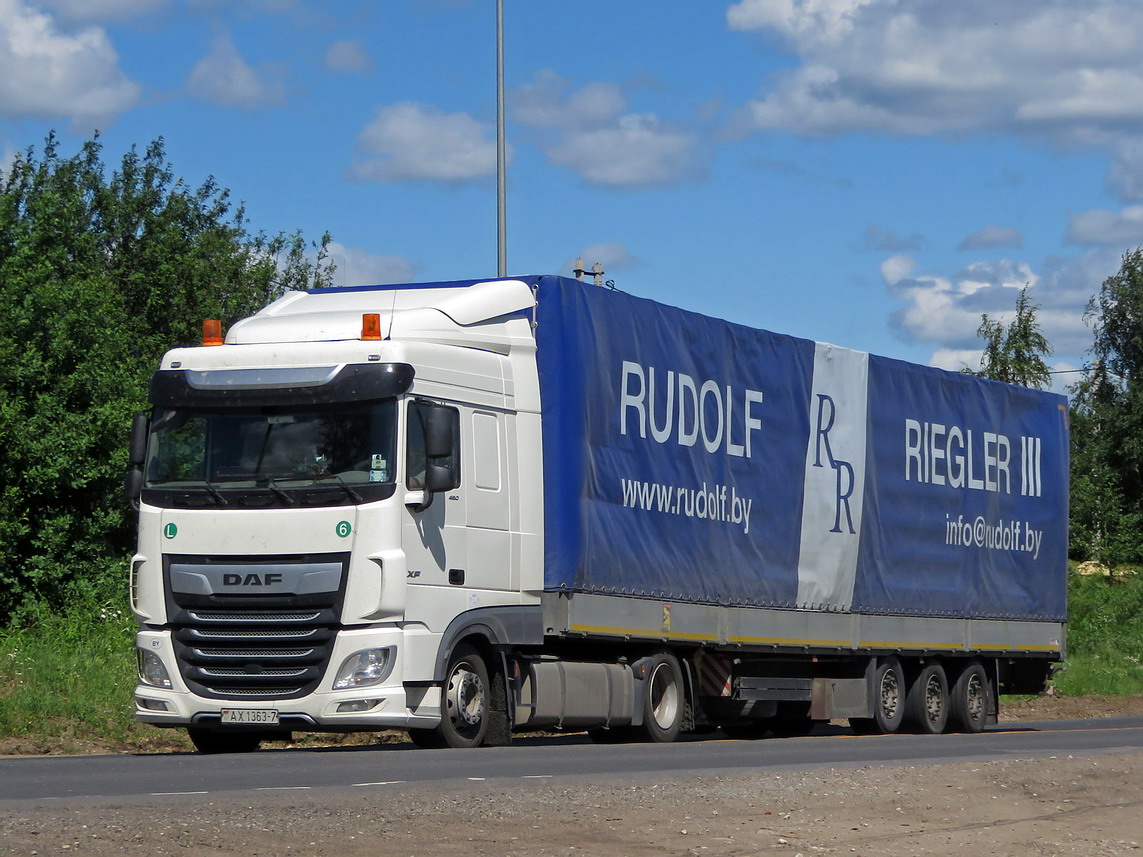 Минск, № АХ 1363-7 — DAF XF Euro6 FT