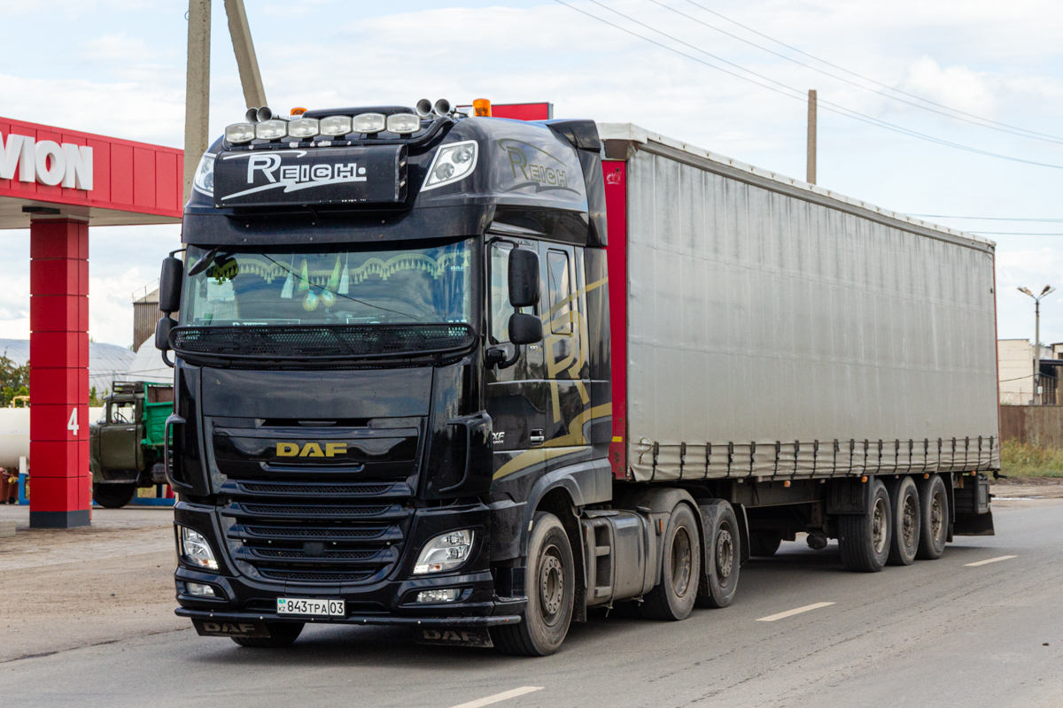 Акмолинская область, № 843 TPA 03 — DAF XF Euro6 (общая модель)