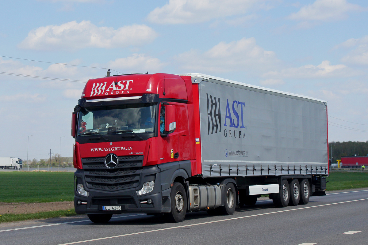 Латвия, № LL-6243 — Mercedes-Benz Actros ('2011) 1845