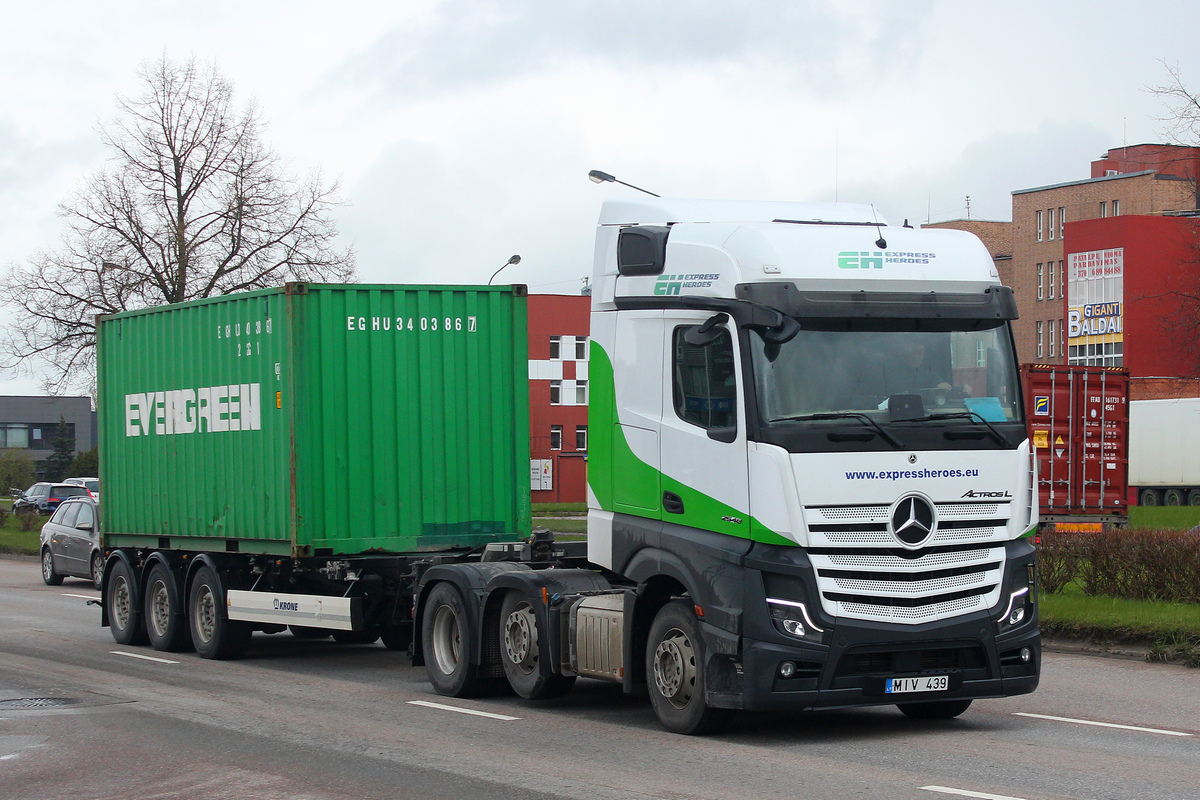 Литва, № MIV 439 — Mercedes-Benz Actros ('2018)