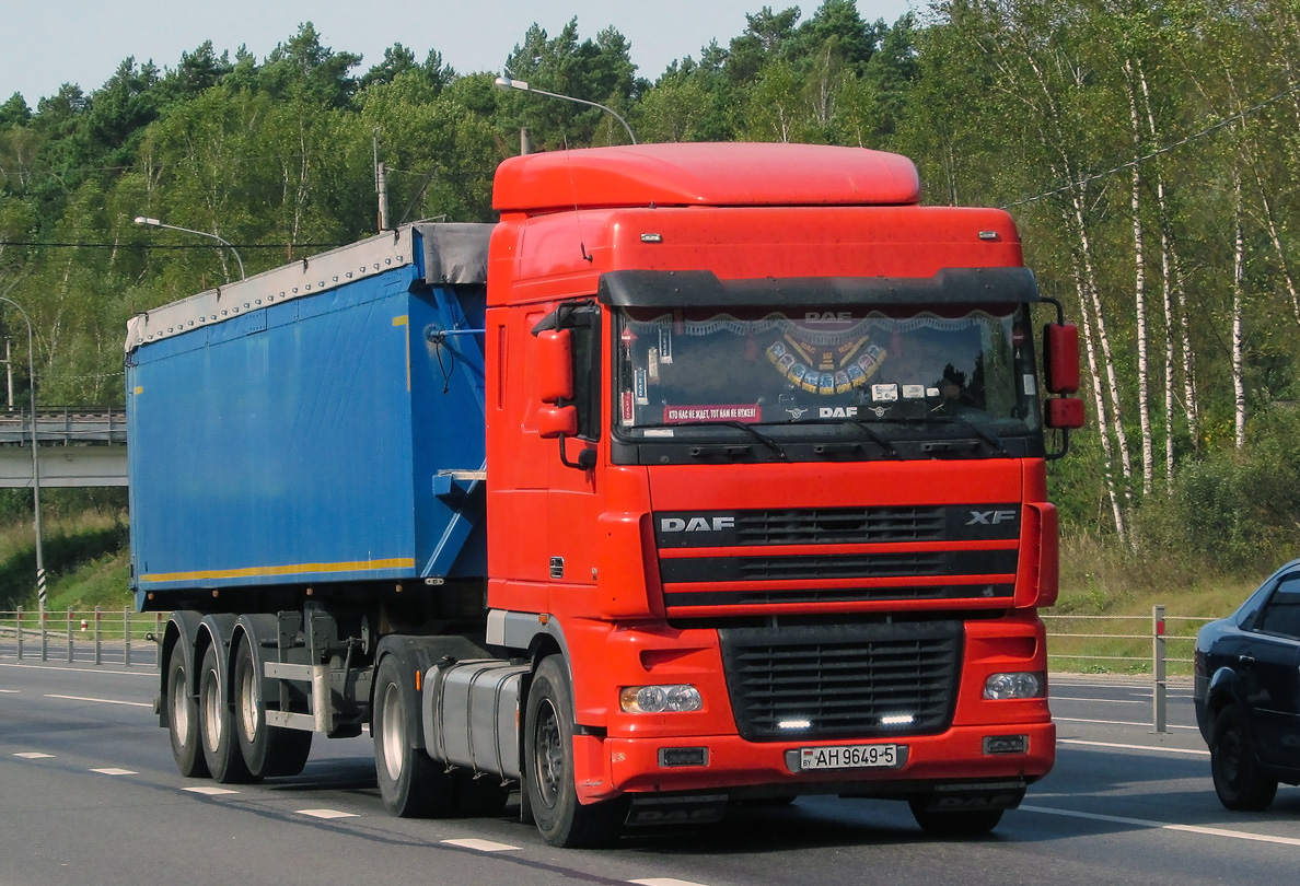 Минская область, № АН 9649-5 — DAF XF95 FT