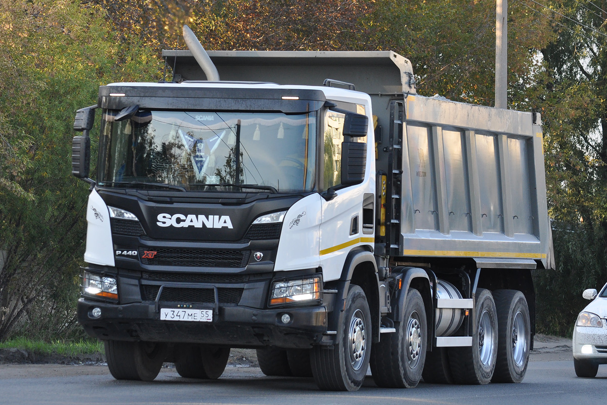 Омская область, № У 347 МЕ 55 — Scania ('2016) P440