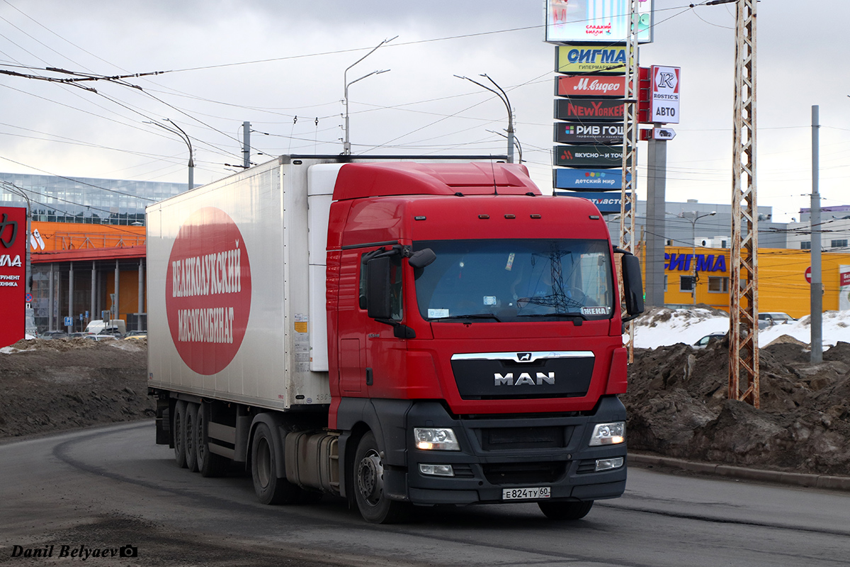 Псковская область, № Е 824 ТУ 60 — MAN TGX ('2020) 18.440