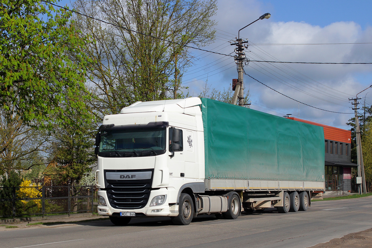 Литва, № MDC 844 — DAF XF Euro6 FT