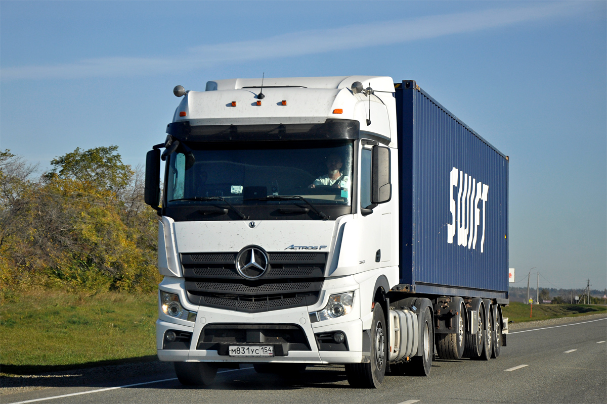 Новосибирская область, № М 831 УС 154 — Mercedes-Benz Actros ('2018) 1845