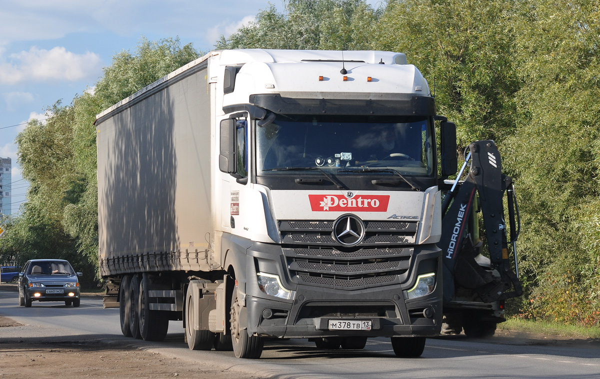 Мордовия, № М 378 ТВ 13 — Mercedes-Benz Actros '18 1842 [Z9M]