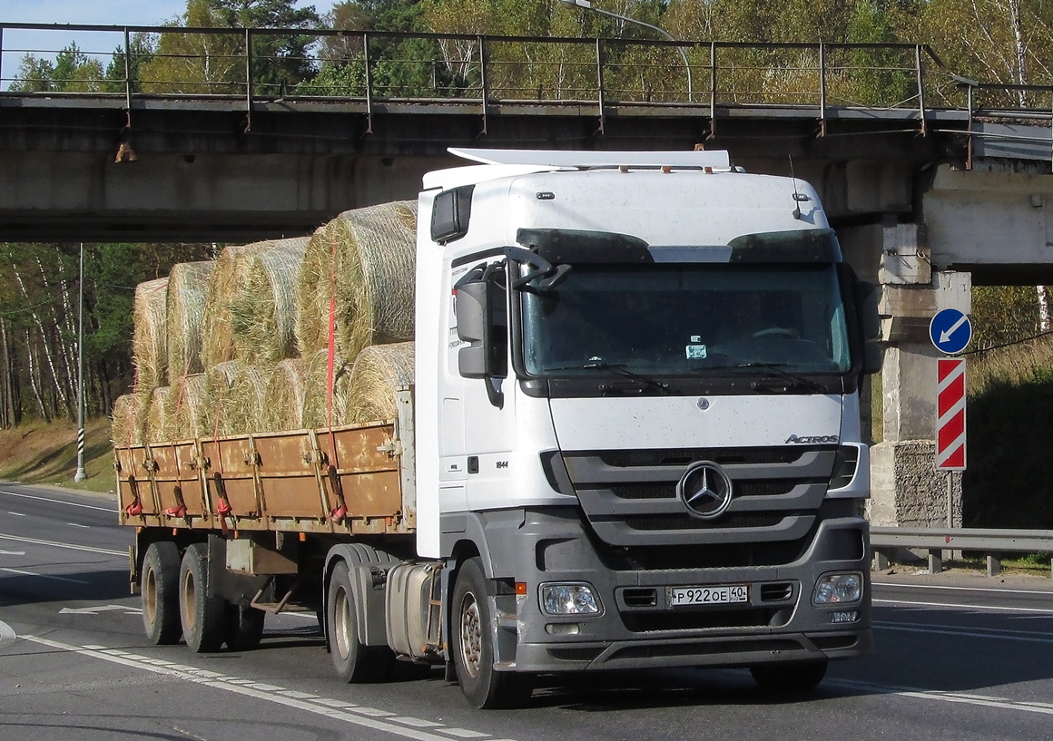 Калужская область, № Р 922 ОЕ 40 — Mercedes-Benz Actros ('2009) 1844