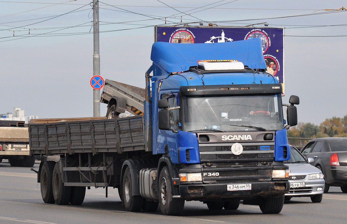 Омская область, № Х 346 НМ 55 — Scania ('2004) P340