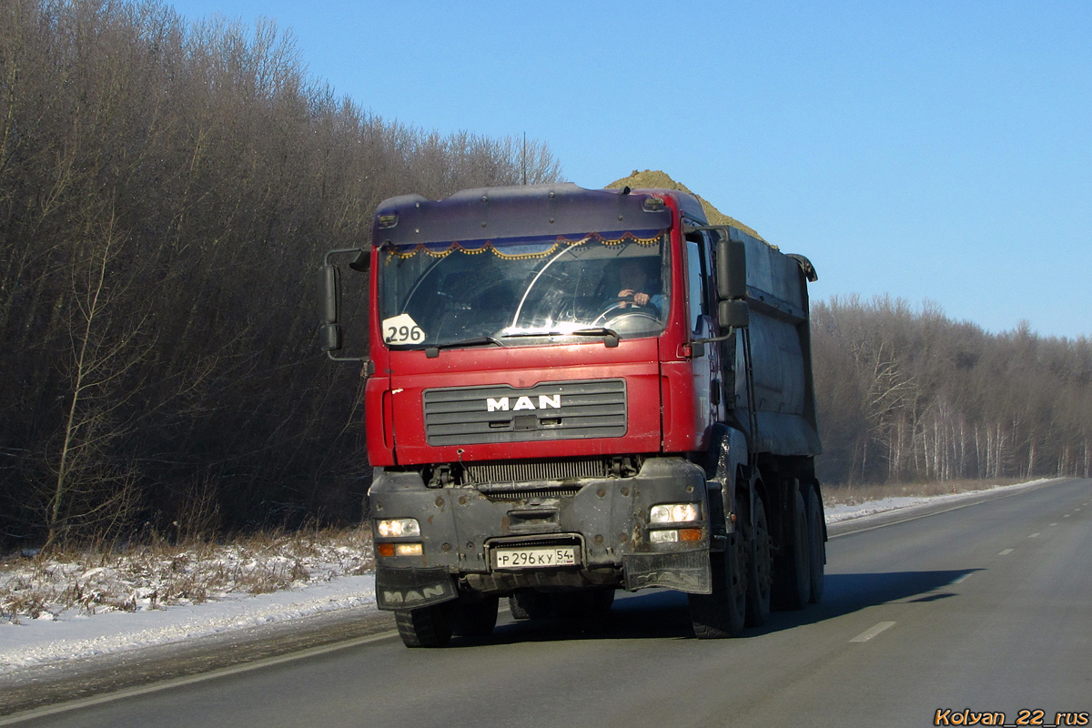 Новосибирская область, № Р 296 КУ 54 — MAN TGA 41.410