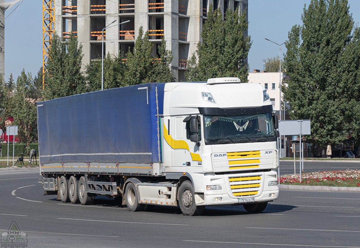 Абайская область, № 751 ACA 18 — DAF XF105 FT