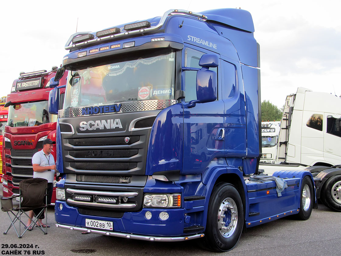 Карелия, № К 002 ВВ 10 — Scania ('2013) R500; Московская область — Фестиваль TruckDay 2024 — июнь