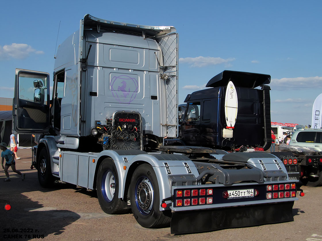 Саратовская область, № А 450 ТТ 164 — Scania ('1996) T-Series (общ.м); Московская область — Фестиваль Truckfest 2022 — июнь