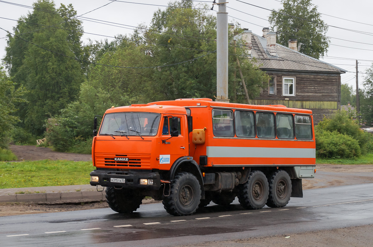 Вологодская область, № А 315 ТА 35 — КамАЗ-43114-15 [43114R]