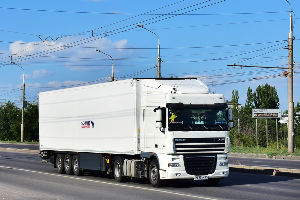 Волгоградская область, № Р 555 ТА 34 — DAF XF105 FT