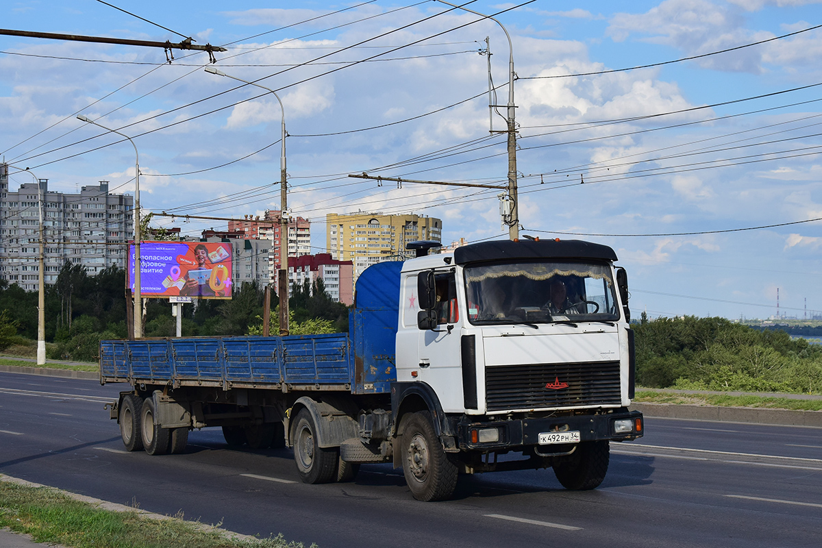 Волгоградская область, № К 492 РН 34 — МАЗ-543203