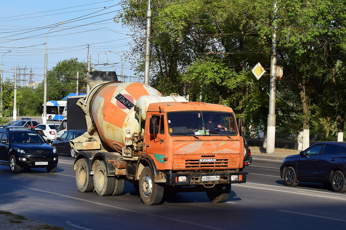 Волгоградская область, № О 280 КО 34 — КамАЗ-55111-02 [55111C]