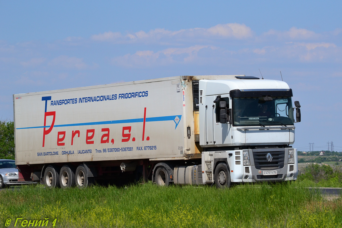 Волгоградская область, № С 474 ТН 34 — Renault Magnum ('2008)