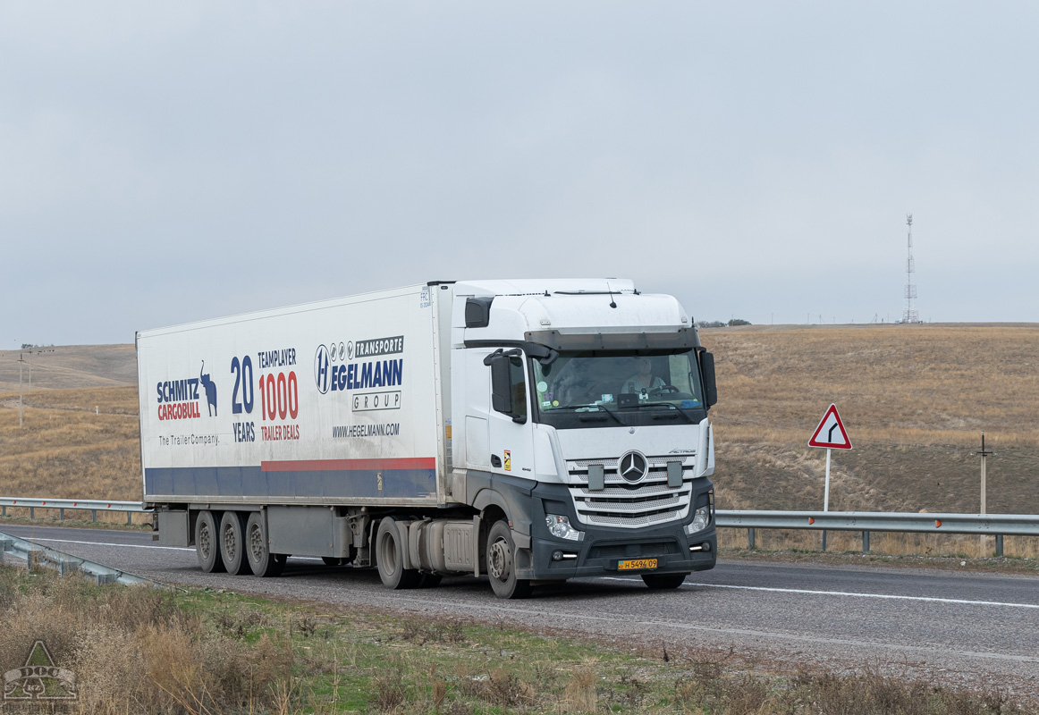 Карагандинская область, № H 5494 09 — Mercedes-Benz Actros ('2011) 1845