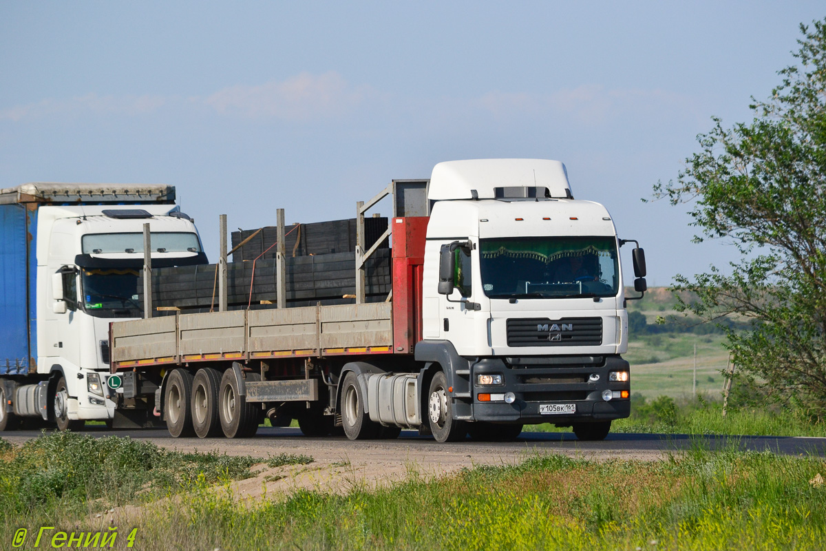 Ростовская область, № У 105 ВК 161 — MAN TGA 18.390