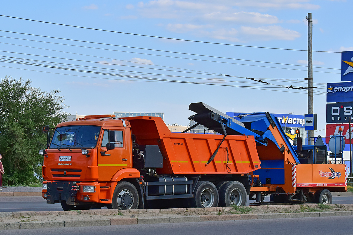 Волгоградская область, № К 365 ХМ 134 — КамАЗ-65115-A5; Прицепы дорожные — Прицепы дорожные (общая)