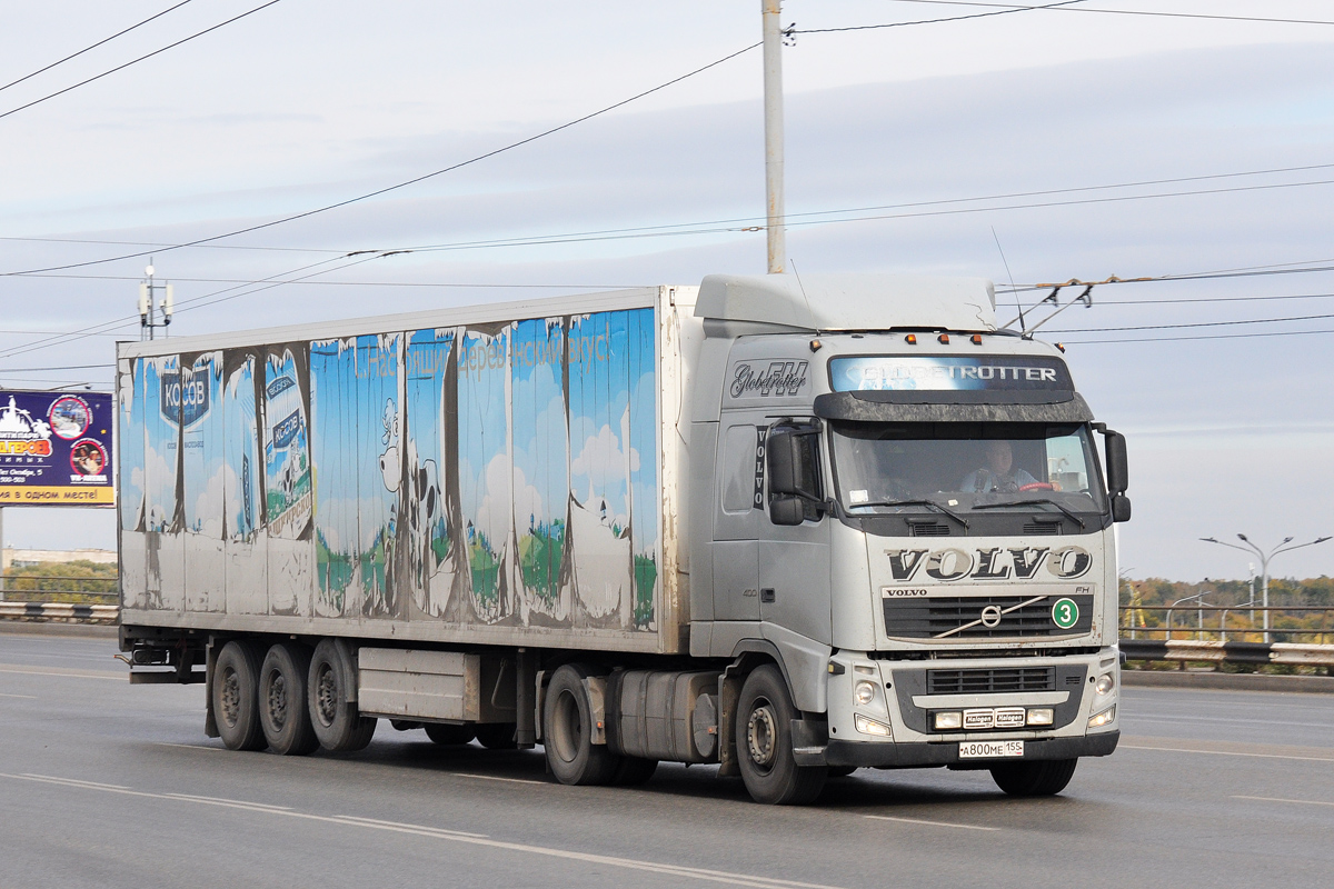 Омская область, № А 800 МЕ 155 — Volvo ('2008) FH.400 [X9P]