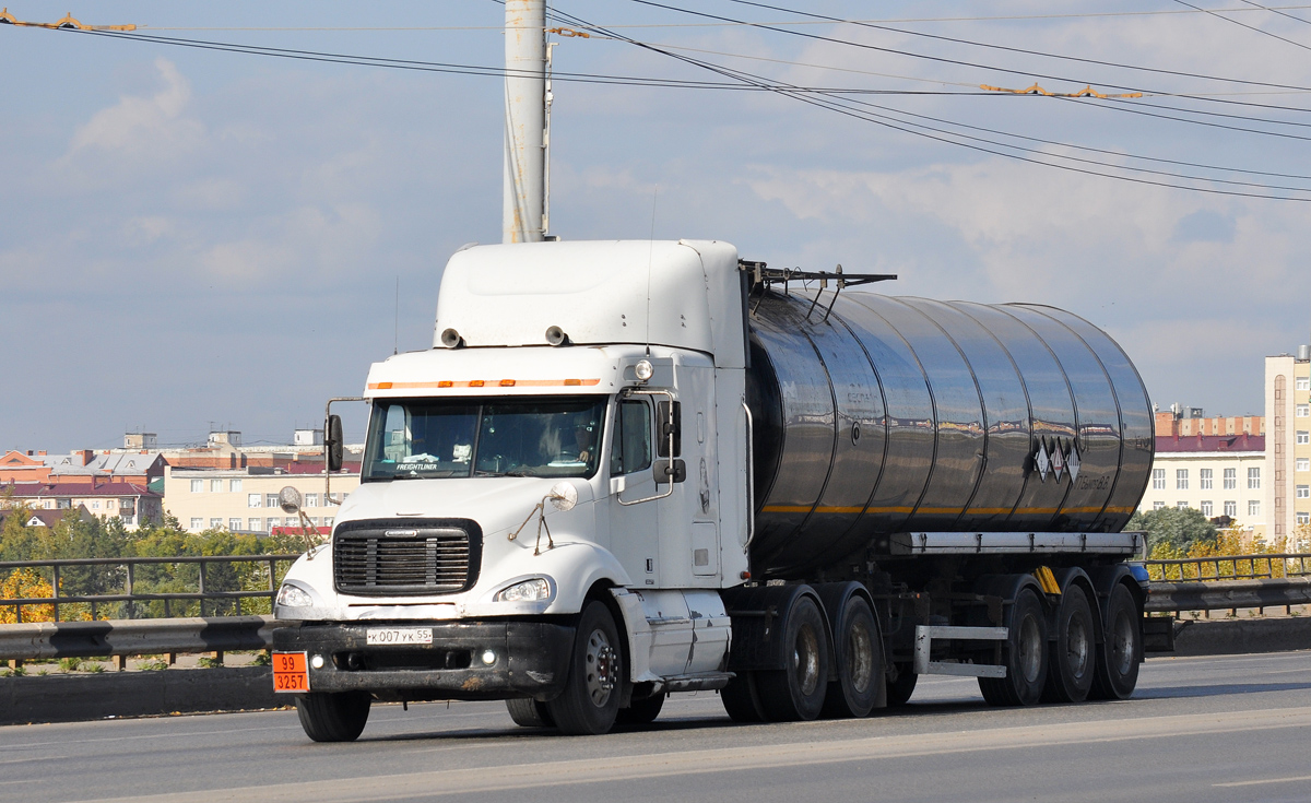 Омская область, № К 007 УК 55 — Freightliner Columbia