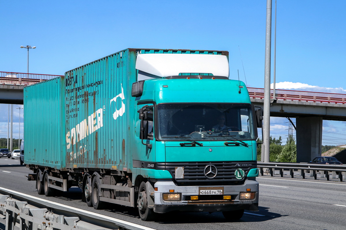 Санкт-Петербург, № О 668 РК 98 — Mercedes-Benz Actros ('1997) 2540