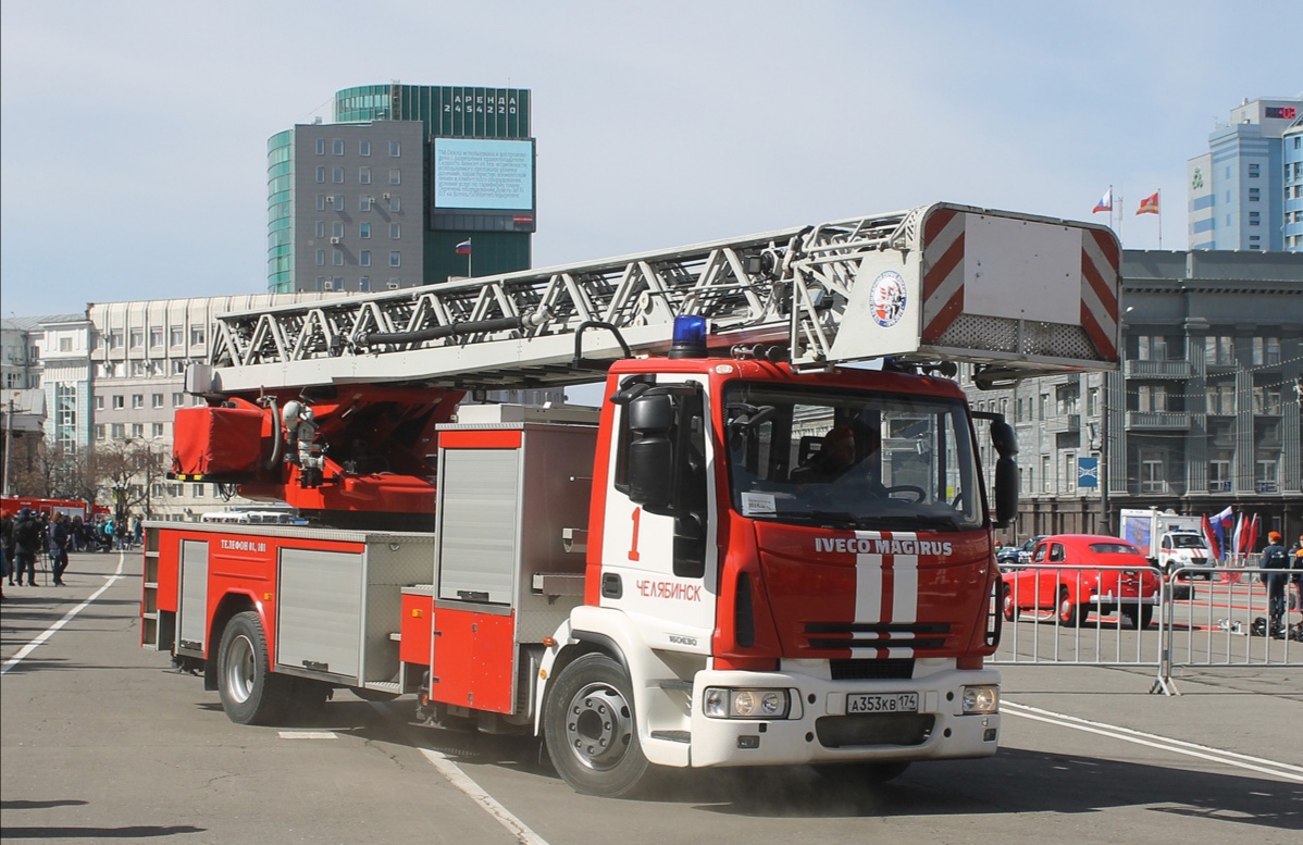 Челябинская область, № А 353 КВ 174 — IVECO EuroCargo ('2008); Челябинская область — Чемпионат УрФО по пожарному триатлону  и день пожарной охраны 2019