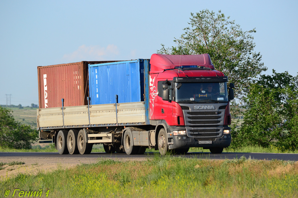 Волгоградская область, № Е 222 ЕС 134 — Scania ('2009) G420