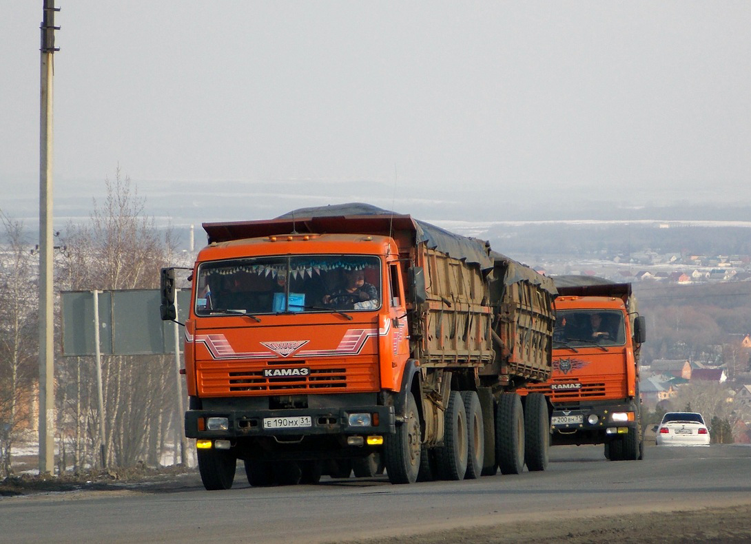 Белгородская область, № Е 190 МХ 31 — КамАЗ-65115 (общая модель)