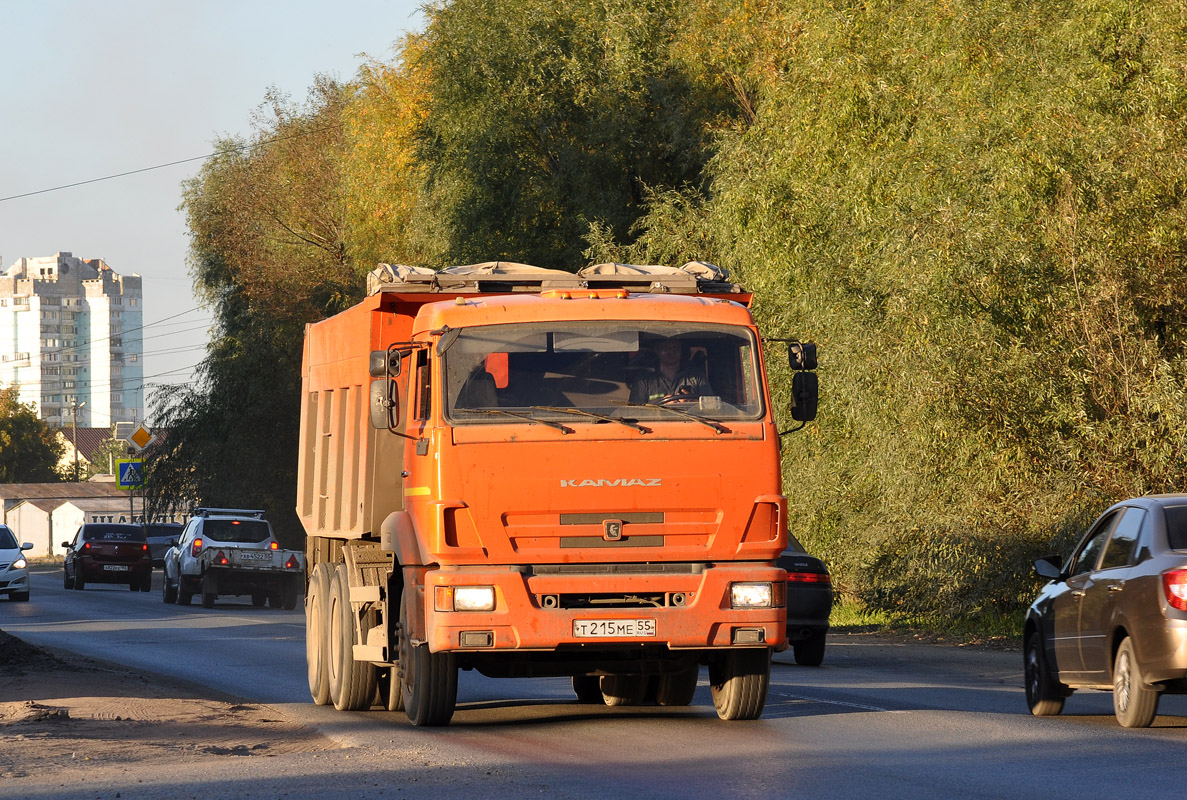 Омская область, № Т 215 МЕ 55 — КамАЗ-65115 (общая модель)