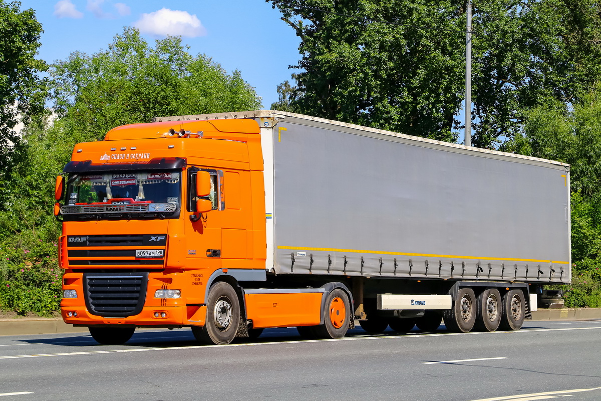 Санкт-Петербург, № В 097 АМ 198 — DAF XF105 FT