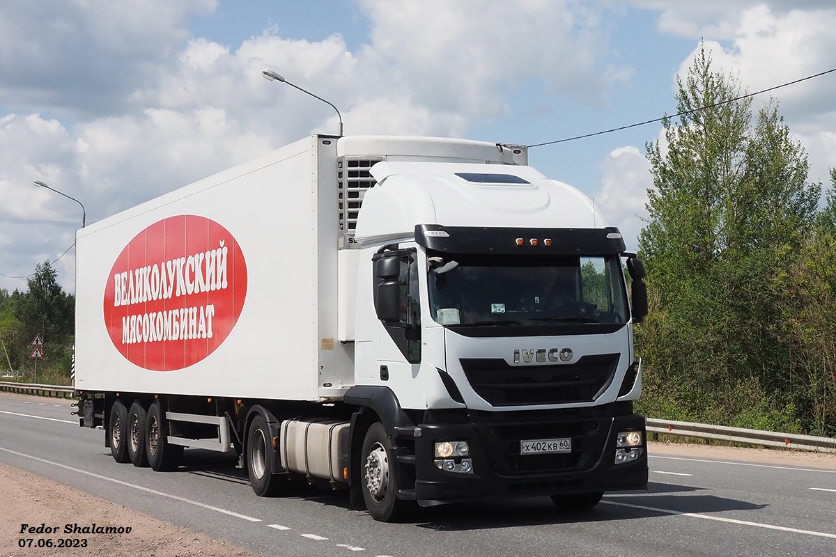 Псковская область, № Х 402 КВ 60 — IVECO Stralis ('2012) 420