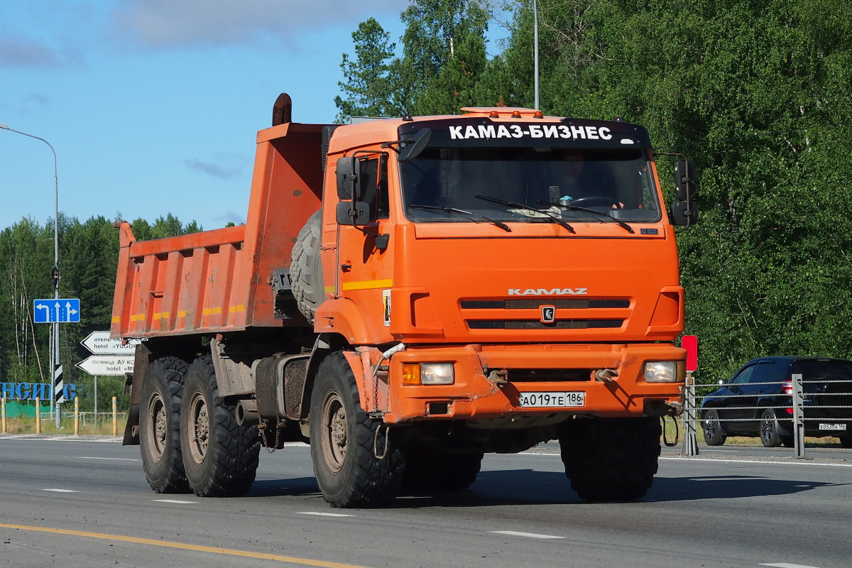 Ханты-Мансийский автоном.округ, № А 019 ТЕ 186 — КамАЗ-43118 (общая модель)