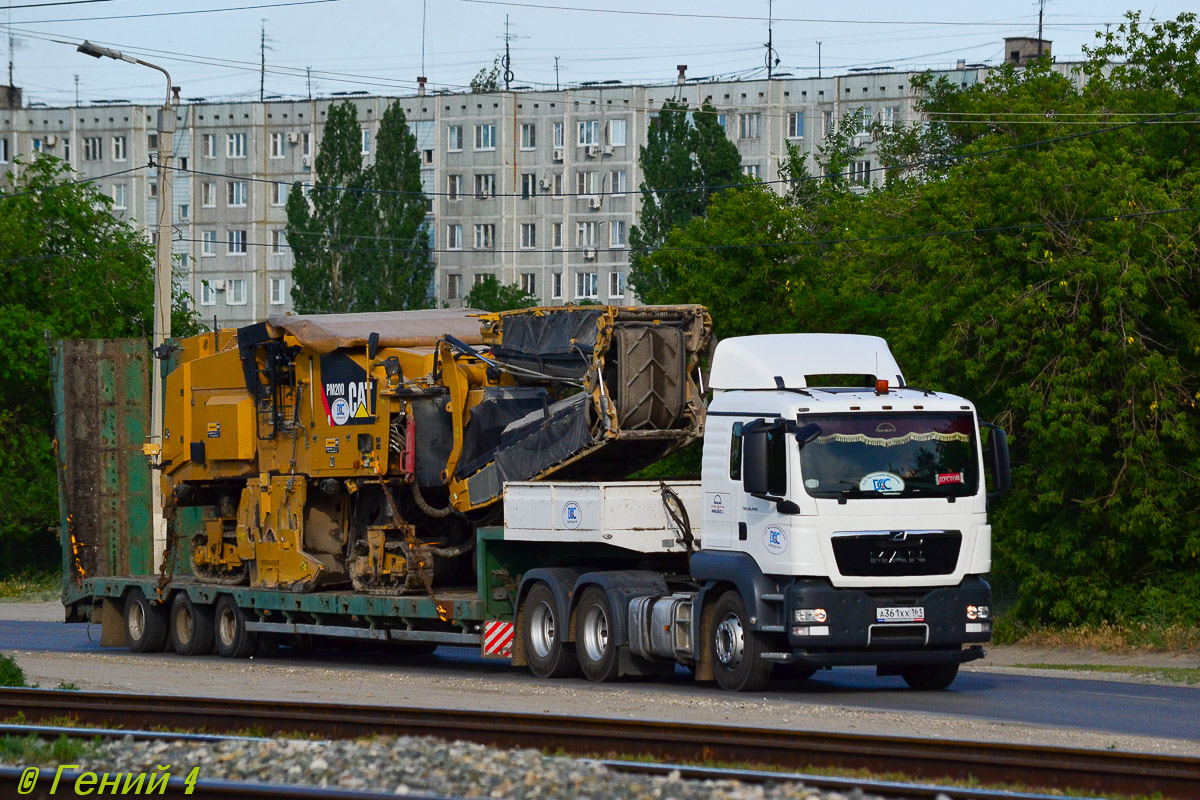 Волгоградская область, № А 361 ХХ 161 — MAN TGS ('2007) 26.440; Волгоградская область — Спецтехника с нечитаемыми (неизвестными) номерами