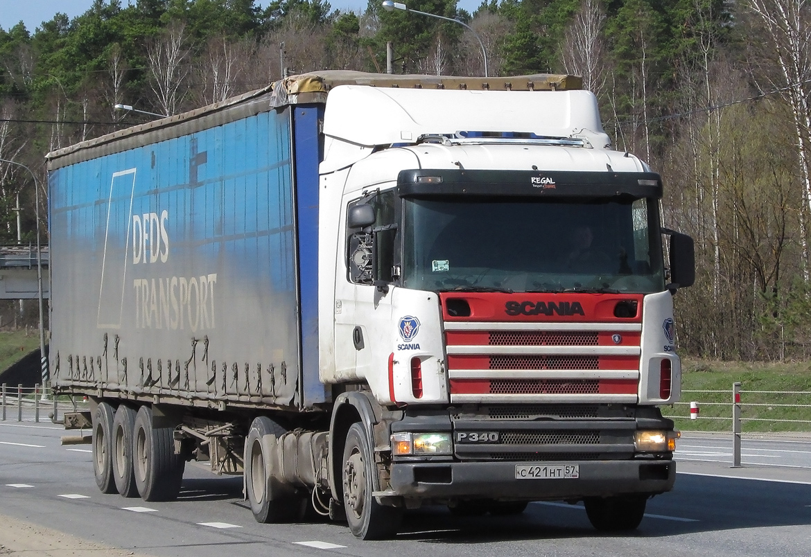 Орловская область, № С 421 НТ 57 — Scania ('1996) P340