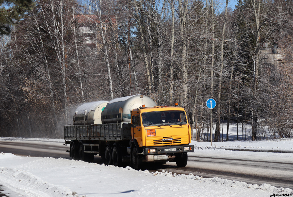 Красноярский край, № У 136 ЕО 124 — КамАЗ-65116-N3