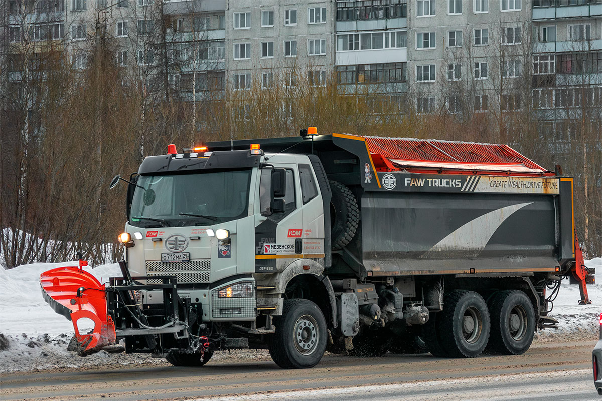 Архангельская область, № О 712 МА 29 — FAW J6 CA3250