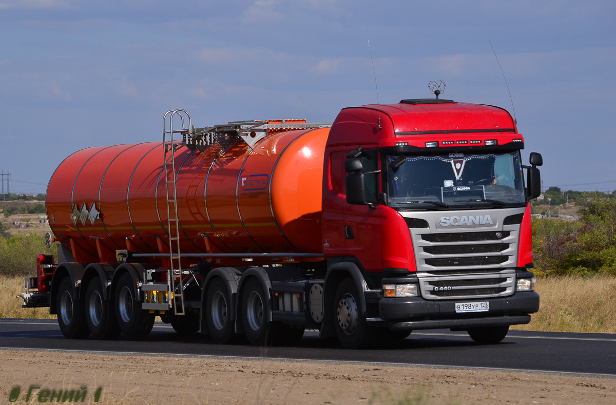 Краснодарский край, № В 198 УР 123 — Scania ('2013) G440