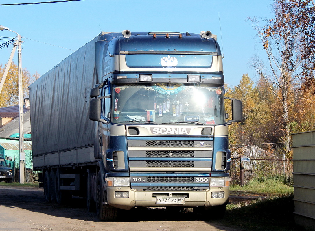 Псковская область, № А 731 КА 60 — Scania ('1996) R114L