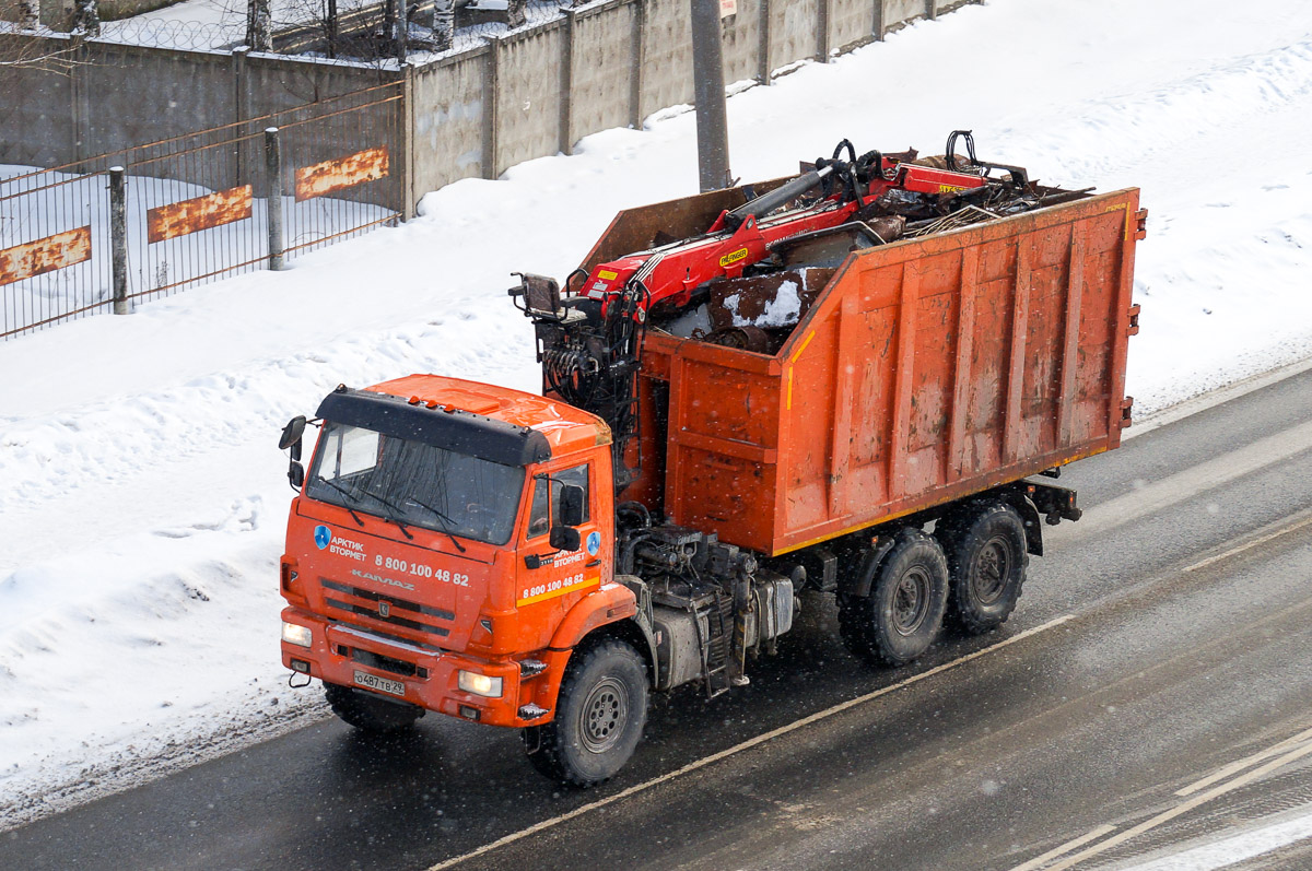 Архангельская область, № О 487 ТВ 29 — КамАЗ-43118-50