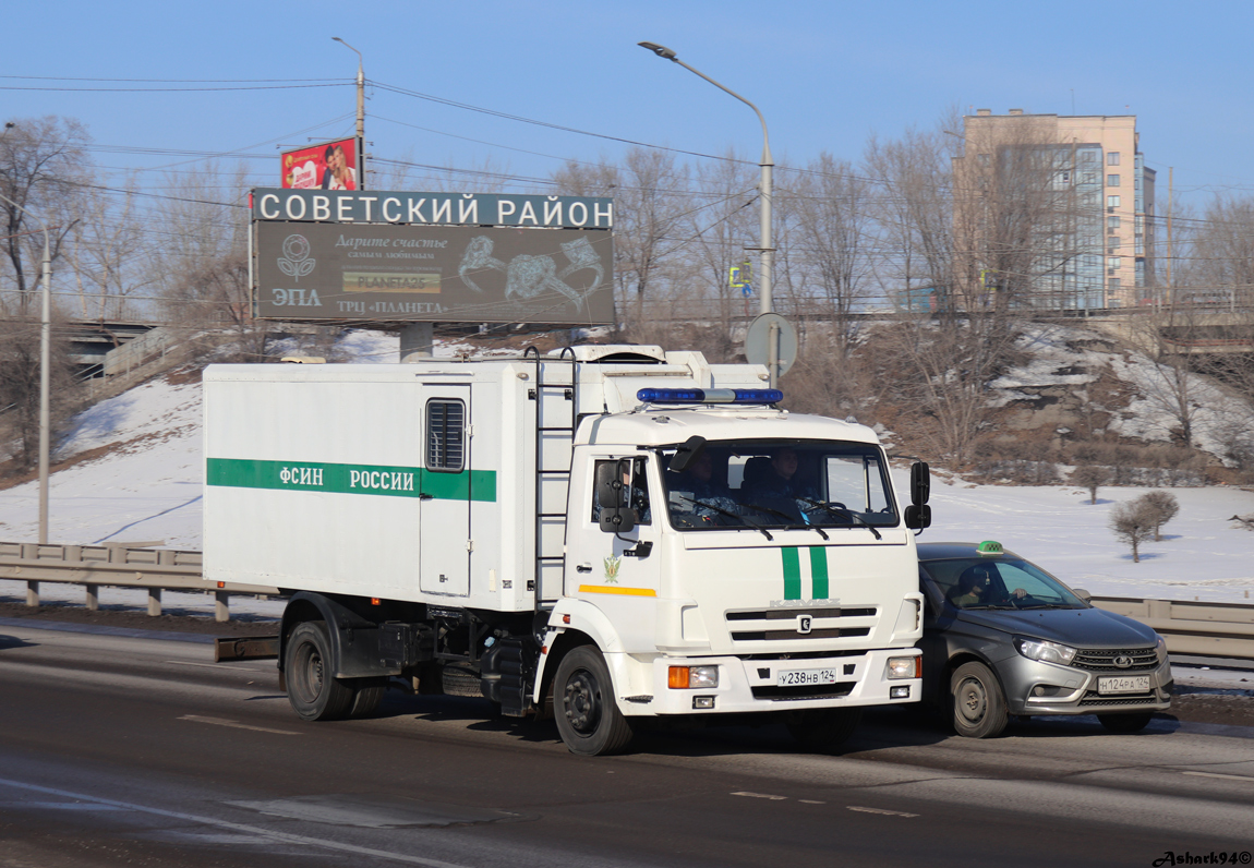 Красноярский край, № У 238 НВ 124 — КамАЗ-4308-C4(25)