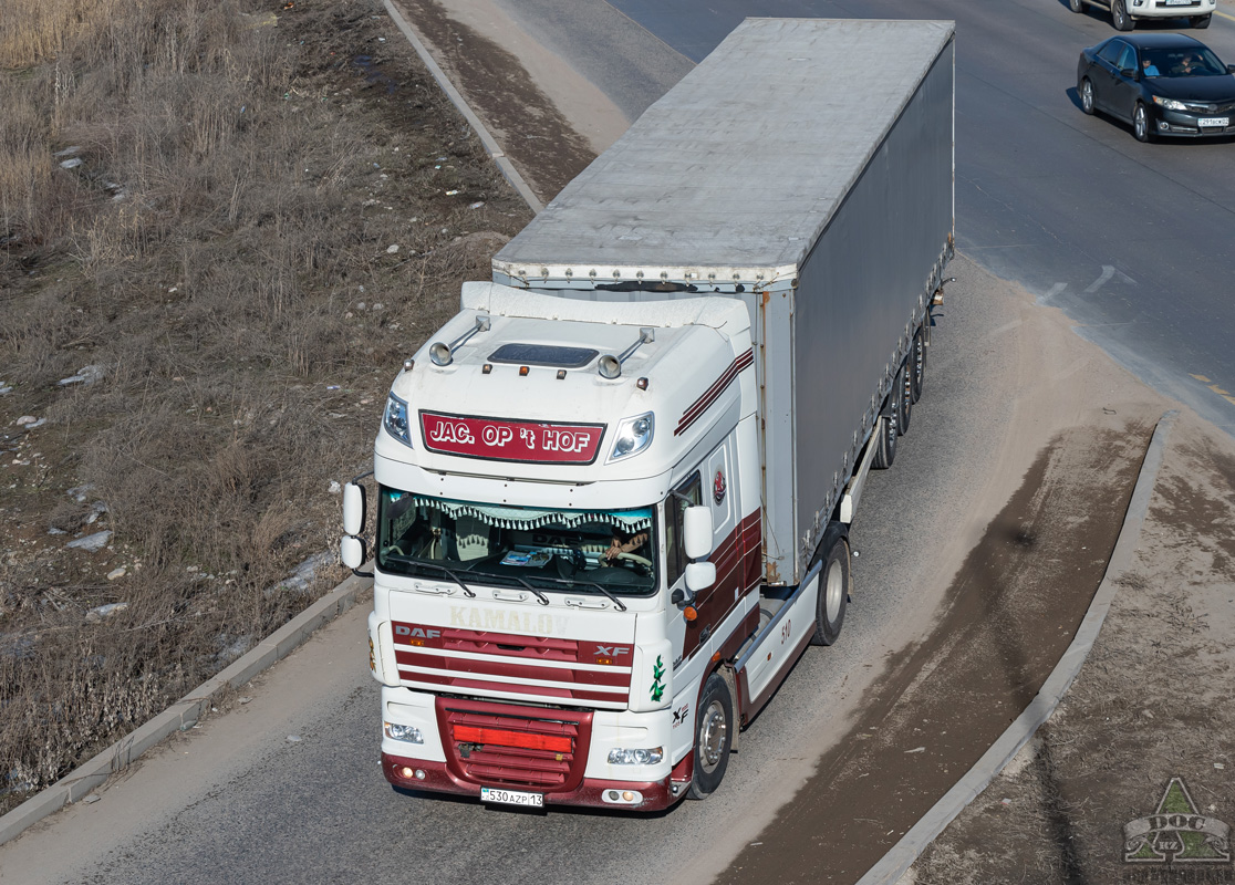 Туркестанская область, № 530 AZP 13 — DAF XF105 FT